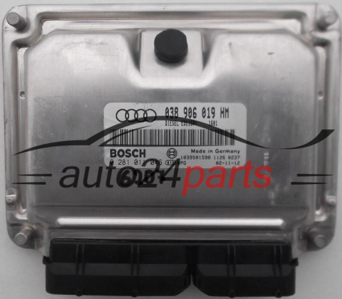 KOMPUTER STEROWNIK SILNIKA AUDI A6 1.9 TDI AVF 038 906 019 HM, 038906019HM, BOSCH 0 281 011 046, 0281011046