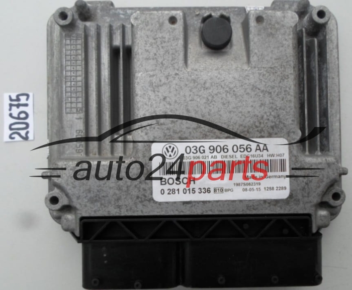 KOMPUTER STEROWNIK SILNIKA VW VOLKSWAGEN SEAT LEON 1.9 TDI BOSCH 0 281 015 336, 0281015336, 03G 906 056 AA, 03G906056AA, 03G 906 021 AB, 03G906021AB, DIESEL EDC16U34