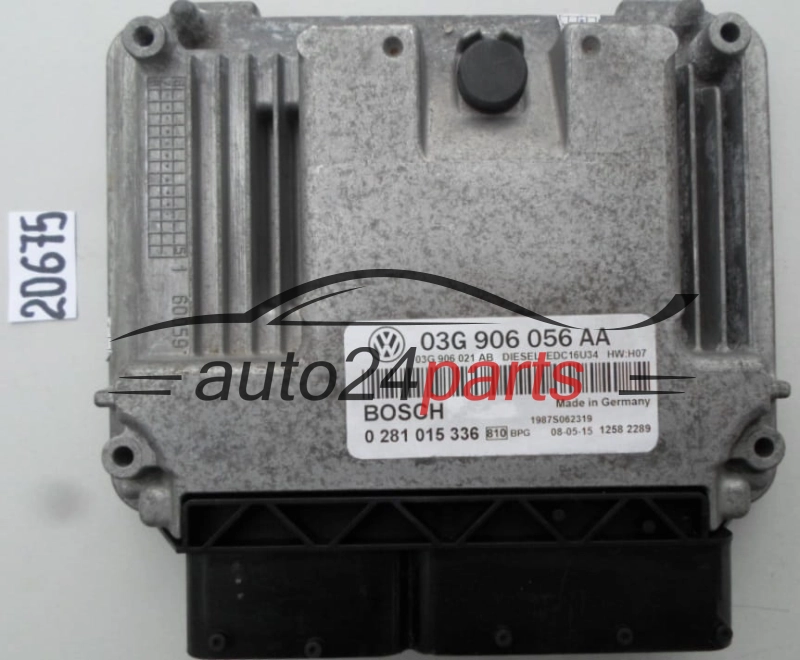 Centralita de motor VW Volkswagen Seat Leon 1.9 TDI Bosch 0281015336 03G906056AA 03G906021AB Diésel EDC16U34