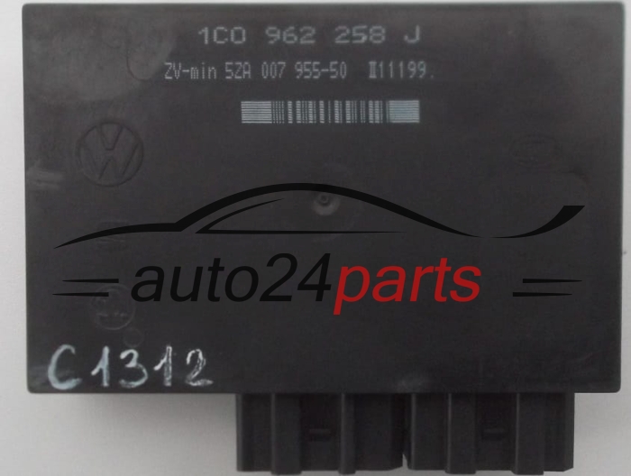 CENTRALKA MODUL STEROWNIK KOMFORTU 1C0962258J, 1C0 962 258 J, HELLA 5ZA007955-50, 5ZA 007 955-50 SEAT SKODA VW