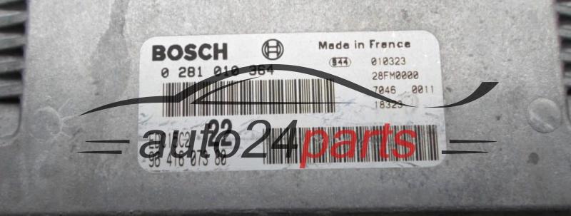 Μονάδα Ελέγχου Κινητήρα CITROEN PEUGEOT 2.0 HDI BOSCH 0 281 010 364