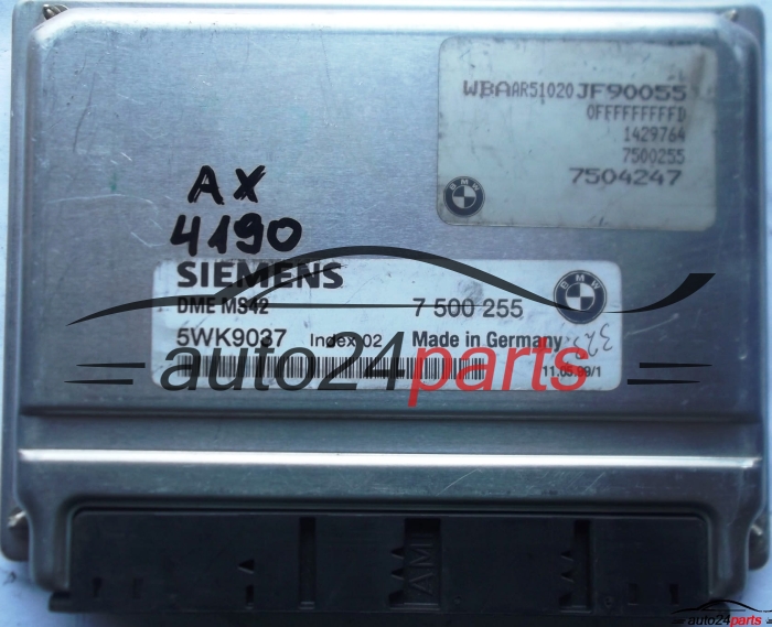 MOTORSTEUERGERÄT ECU STEUERGERÄT BMW E38 E39 E46 2.8 SIEMENS 5WK9037 