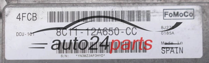 ECU ENGINE CONTROLLER FORD TRANSIT 2.4 TDCI FoMoCo 8C11-12A650-CC, 4FCB