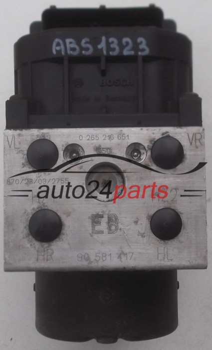 ABS POMPA I STEROWNIK OPEL  BOSCH 0 265 216 651, 0265216651, 90 581 417, 90581417, 0 273 004 362, 0273004362