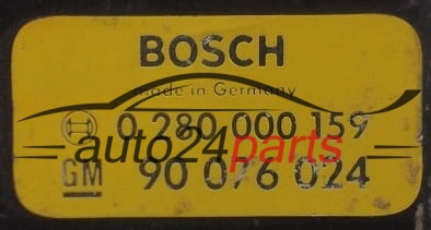 Μονάδα Ελέγχου Κινητήρα OPEL BOSCH 0 280 000 159, 0280000159, GM 90 076 024, 90076024