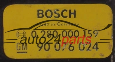 Μονάδα Ελέγχου Κινητήρα OPEL BOSCH 0 280 000 159, 0280000159, GM 90 076 024, 90076024