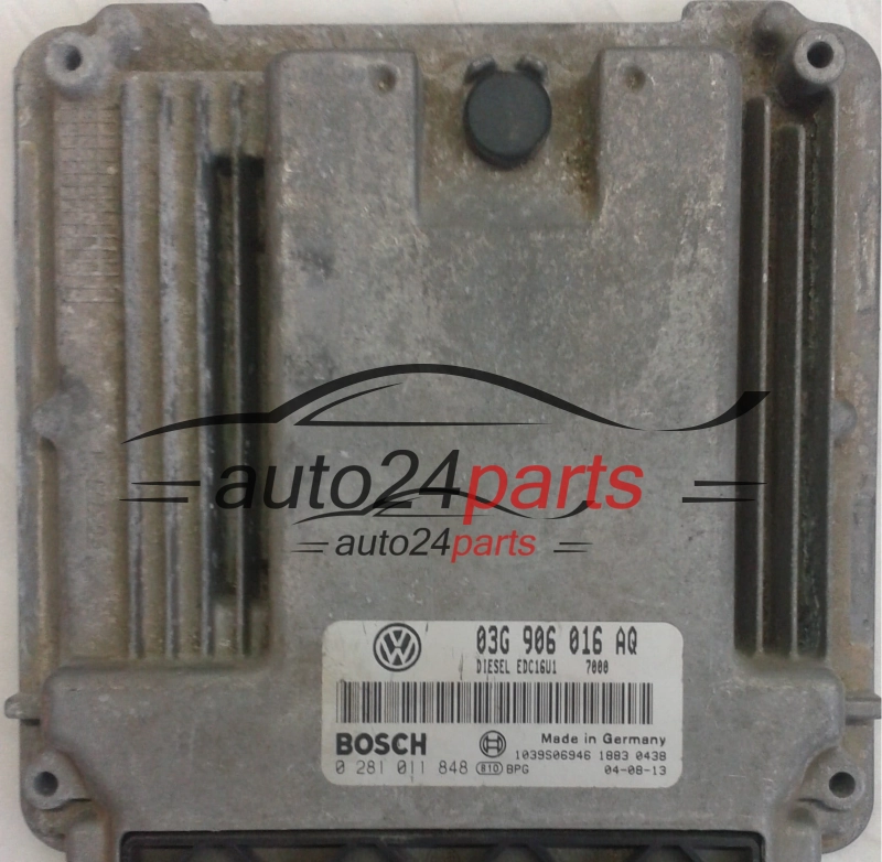 ΜΟΝΑΔΑ ΕΛΕΓΧΟΥ ΚΙΝΗΤΗΡΑ VW VOLKSWAGEN GOLF 2.0 TDI 03G906016AQ, BOSCH 0281011848