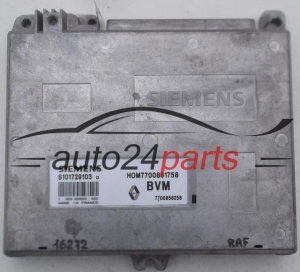 ECU CENTRALITA DE MOTOR RENAULT CLIO 1.2 SIEMENS S101729103 P, S101729103P, HOM7700851758, 7700864476