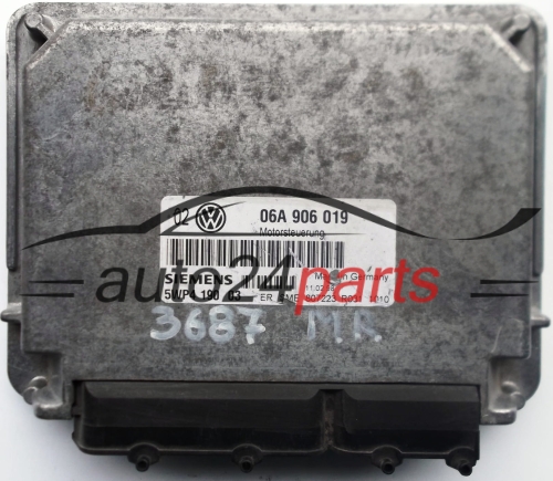 ECU CENTRALITA DE MOTOR VW VOLKSWAGEN GOLF 1.6 06A906019, 06A 906 019, SIEMENS 5WP4190 03, 5WP4 190 03 