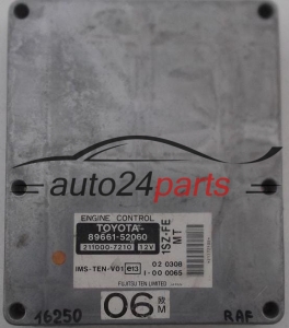 KOMPUTER STEROWNIK SILNIKA TOYOTA YARIS 1.0 1SZ-FE FUJITSU 211000-7210 2110007210, 89661-52060 8966152060  -   16250