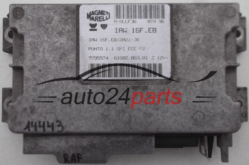 KOMPUTER STEROWNIK SILNIKA FIAT PUNTO 1.1 MAGNETI MARELLI IAW16FEB