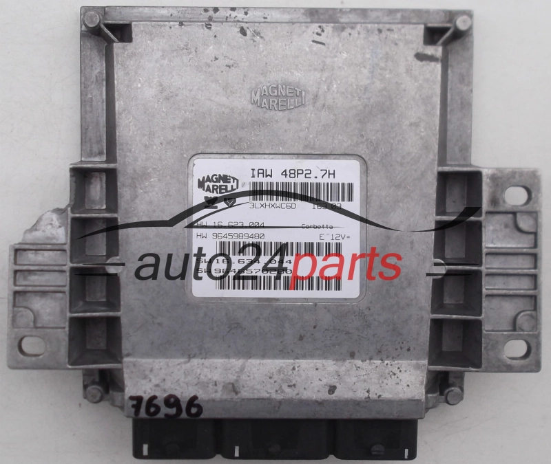 Μονάδα Ελέγχου Κινητήρα CITROEN C2 PEUGEOT 206 MAGNETI MARELLI IAW 48P2.7H, IAW48P27H, HW 16.623.004, 16623004, 9645989480, SW 16.634.044, 16634044, 9646570280