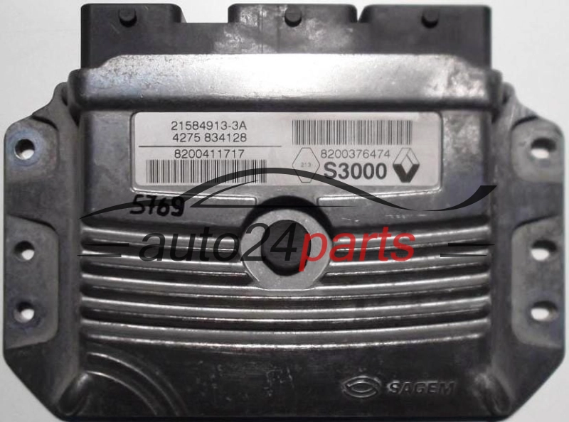 ECU CENTRALITA DE MOTOR  RENAULT MODUS 1.4 SAGEM 21584913-3A, 8200411717, 8200376474