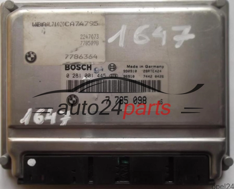 calculateur moteur pour bmw e46 320 2.0d
