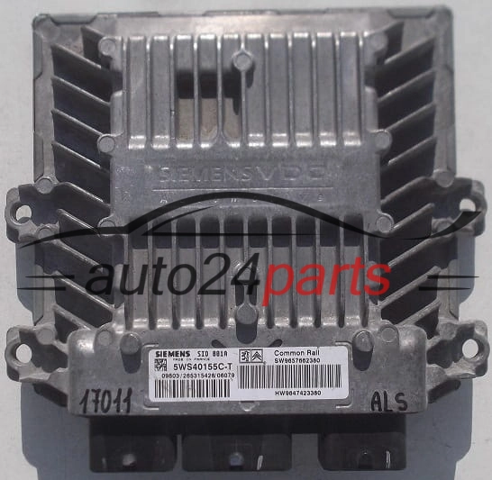 Μονάδα Ελέγχου Κινητήρα CITROEN PEUGEOT SIEMENS 5WS40155C-T, SW 9657662380, HW 9647423380