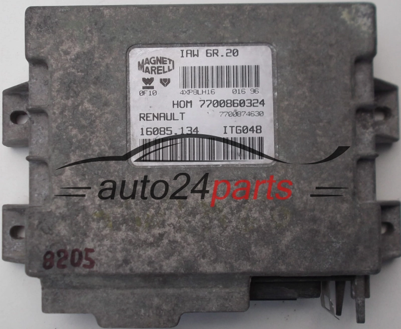 Μονάδα Ελέγχου Κινητήρα RENAULT TWINGO 1.2, MAGNETI MARELLI IAW 6R.20, IAW6R20, 7700860324, 7700874630, 16085.134, 16085134