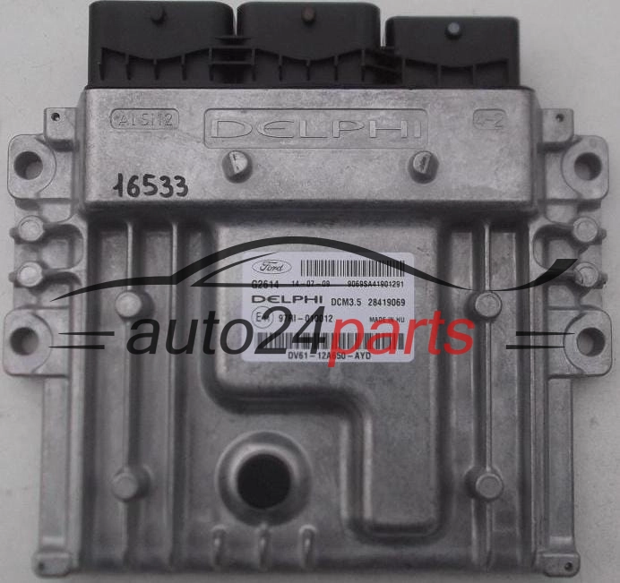ECU CENTRALITA DE MOTOR FORD 2.0 TDCI DV61-12A650-AYD, DV6112A650AYD, DELPHI 28419069