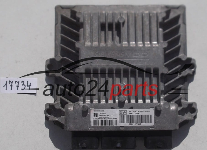 Μονάδα Ελέγχου Κινητήρα CITROEN PEUGEOT 1.4 HDI SIEMENS VDO 5WS40168G-T