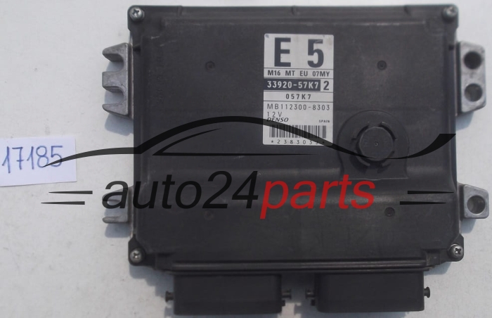 Μονάδα Ελέγχου Κινητήρα SUZUKI SWIFT 1.6 33920-57K7, 3392057K7, E5, DENSO MB112300-8303