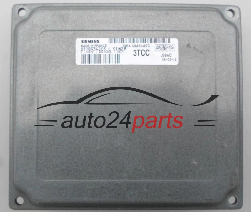 Centralina motore FORD FOCUS C-MAX 1.4 SIEMENS S118934203 C,  FoMoCo 7M51-12A650-AGC