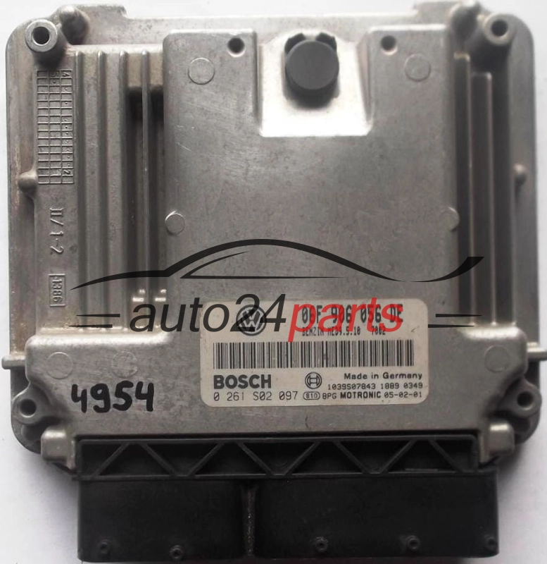 CENTRALINA MOTORE VW VOLKSWAGEN GOLF TOURAN 2.0 FSI BLX AXW 06F906056DE, 06F 906 056 DE, BOSCH 0261S02097, 0 261 S02 097 BENZIN MED9.5.10