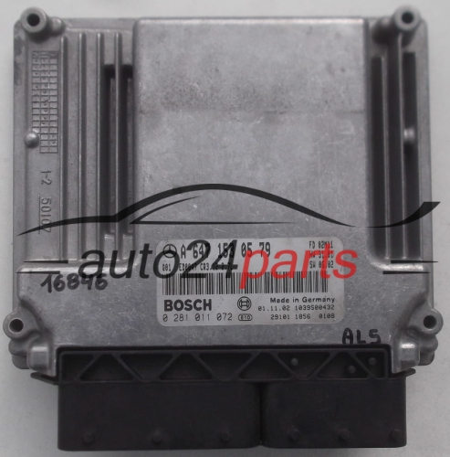 ECU CENTRALITA DE MOTOR MERCEDES W211 E270 2.7 CDI BOSCH 0 281 011 072, 0281011072, A 647 153 05 79, A6471530579, 6471530579