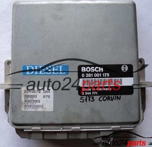 ECU ENGINE CONTROLLER BMW E34 2.5TD BOSCH 0281001175, 0 281 001 175, 2244771, 2 244 771 