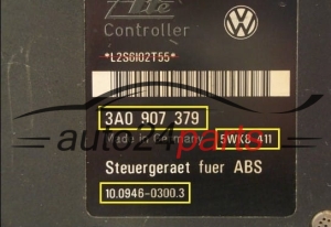 ABS PUMP SEAT SKODA VOLKSWAGEN  3A0 907 379, ATE  10.0946-0300.3, 5WK8 411