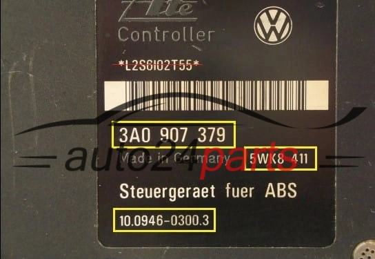 ABS PUMP SEAT SKODA VOLKSWAGEN  3A0 907 379, ATE  10.0946-0300.3, 5WK8 411