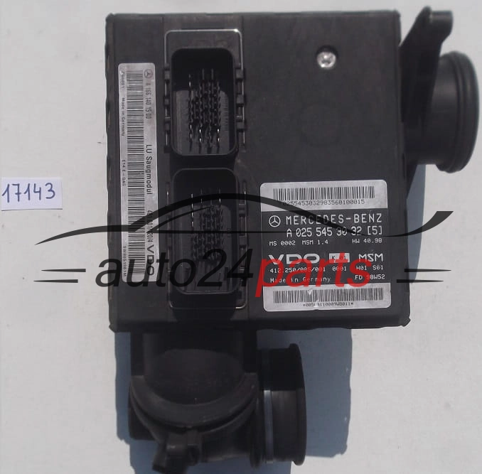 CALCULATEUR MOTEUR MERCEDES W168 VDO 412.250/005/001, 412250005001, A 025 545 30 32 5, A0255453032