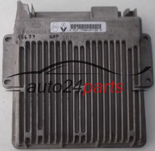KOMPUTER STEROWNIK SILNIKA RENAULT TWINGO 1.2, PLF 7700107196, 16319.054, 16319054, HOM 7700105559, 7700107250, 0N9V3367