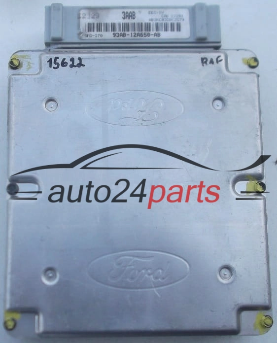 KOMPUTER STEROWNIK SILNIKA FORD ESCORD 1.6, 93AB-12A650-AB, 93AB12A650AB, SMO-270 3AAB, CAD 2L061
