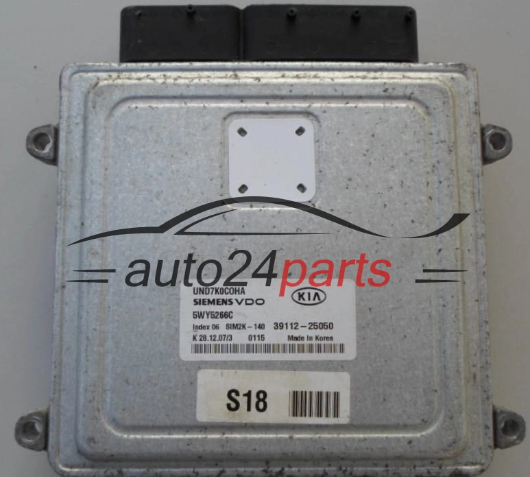 ECU CENTRALITA DE MOTOR KIA CARENS 2.0 SIEMENS VDO 5WY5266C, 39112-25050