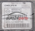 ECU ENGINE CONTROLLER RENAULT CLIO DELPHI R0410B027B, 8200331477, 8200374150