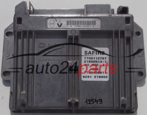 MOTORSTEUERGERÄT ECU STEUERGERAT RENAULT KANGOO 1.2 7700112767, 21652514-1, 216525141, 7700108811