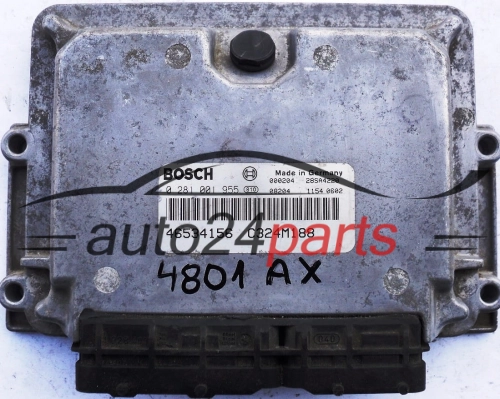 MOTORSTEUERGERÄT ECU STEUERGERAT FIAT PUNTO 1.9 JTD BOSCH 0281001955, 0 281 001 955, 46534156, C324M188