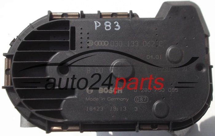 Σώμα πεταλούδας AUDI VW SEAT BOSCH 0 280 750 095, 0280750095, 030 133 062 C, 030133062C
