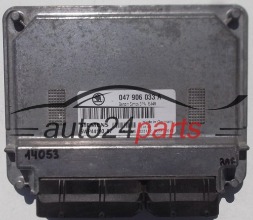 ECU CENTRALITA DE MOTOR SKODA FABIA 1.4 MPI AME 047 906 033 A, 047906033A, SIEMENS 5WP44193 07, BENZIN SIMOS 3PA SJ48