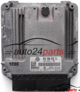 CALCULATEUR MOTEUR VW VOLKSWAGEN GOLF V 1.9, BOSCH 0 281 012 221, 0281012221, 03G 906 016 GJ, 03G906016GJ 