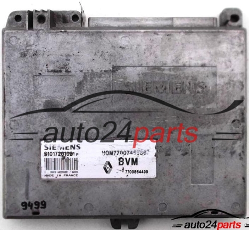 ECU CENTRALITA DE MOTOR RENAULT, SIEMENS S101720102 F, S101720102F, HOM7700745986, 7700745986 