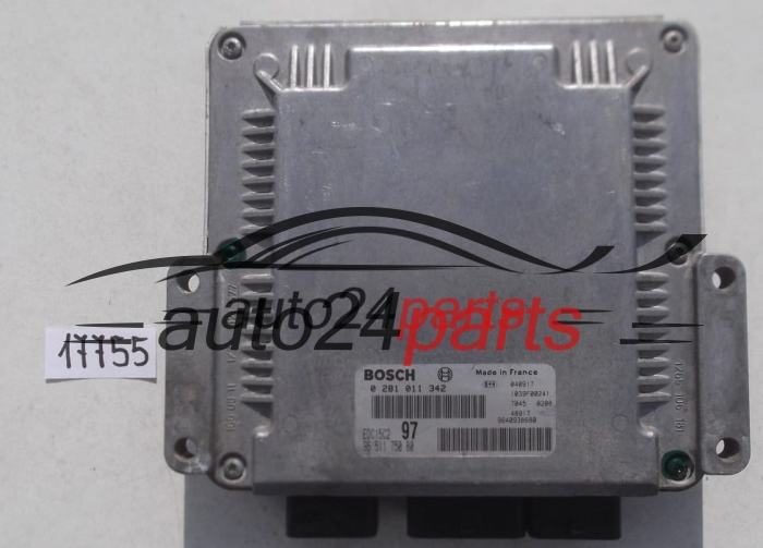 Μονάδα Ελέγχου Κινητήρα CITROEN PEUGEOT 2.0 HDI BOSCH 0 281 011 342, 0281011342, 96 511 750 80, 9651175080, EDC15C2 97