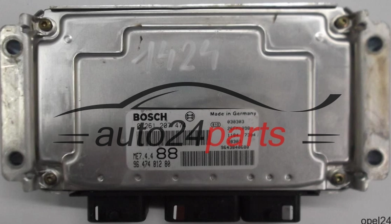 MOTORSTEUERGERÄT ECU STEUERGERÄT PEUGEOT 307 1.6 16V BOSCH 0261207474