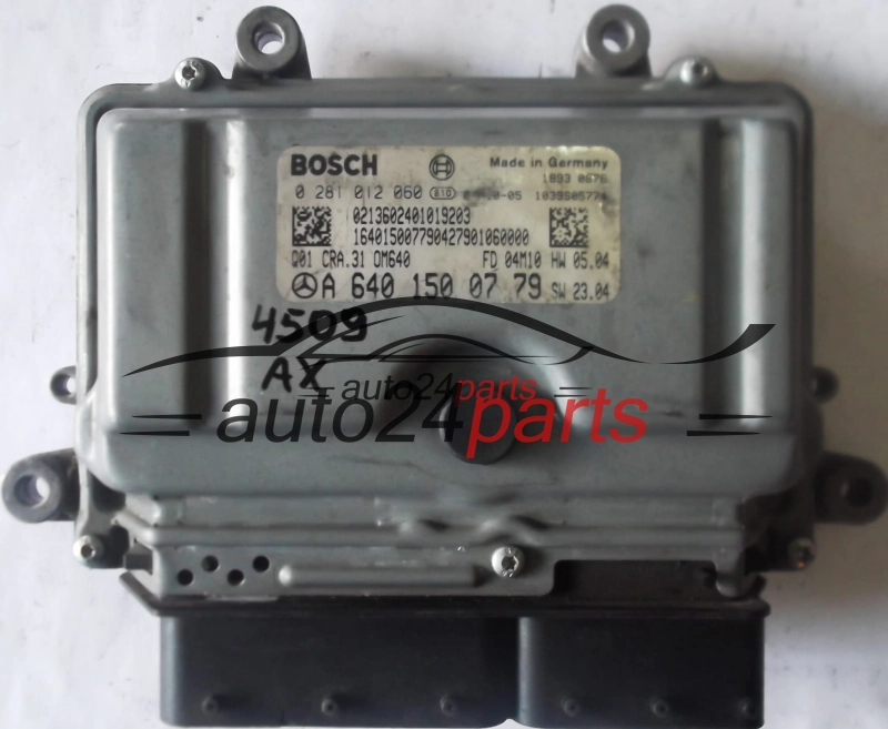 MERCEDES W168 A-KLASS A 180 CDI A6401500779, A 640 150 07 79, 6401500779 BOSCH 0281012060, 0 281 012 060, CRA.31 OM640