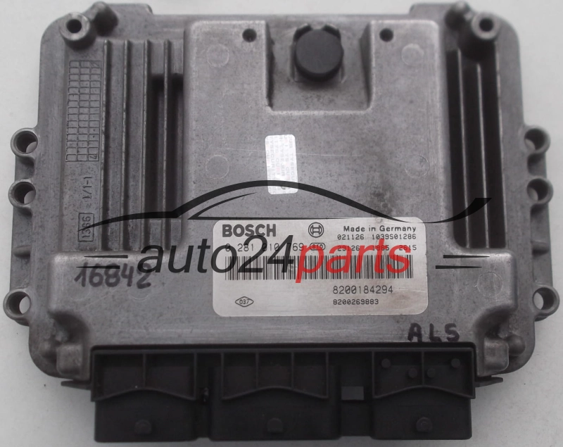Μονάδα Ελέγχου Κινητήρα RENAULT MEGANE 1.9 DCI BOSCH 0 281 010 769, 0281010769, 8200184294, 8200269883 1039S01286