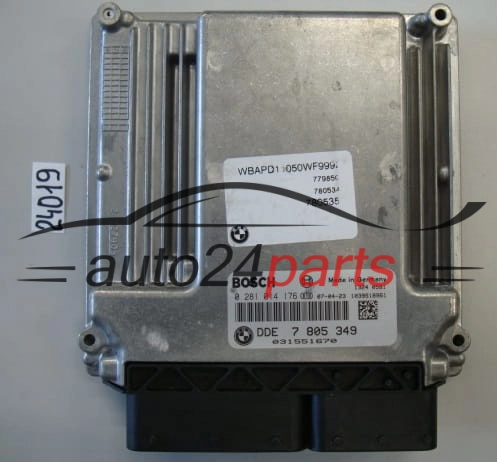 KOMPUTER STEROWNIK SILNIKA BMW X3 E83 2.0 D BOSCH 0 281 014 176, 0281014176, DDE 7 805 349, DDE7805349, 7805349