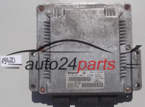 KOMPUTER STEROWNIK SILNIKA CITROEN PEUGEOT 2.0 HDI BOSCH 0 281 011 032,  96 474 747 80