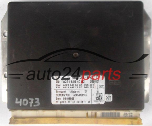 Μονάδα ελέγχου ανάρτηση του συστήματος MERCEDES W221 SIEMENS VDO A2C53190915, A 221 540 40 62