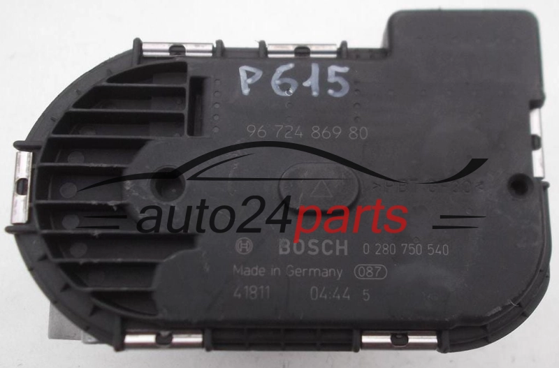 THROTTLE BODY CITROEN PEUGEOT BOSCH 0 280 750 540, 0280750540, 96 724 869 80, 9672486980
