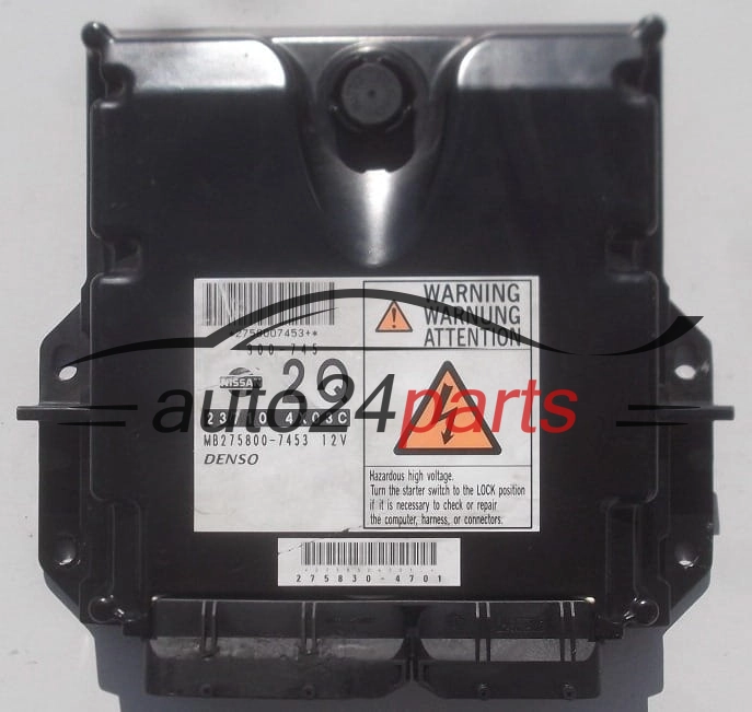 ECU ENGINE CONTROLLER NISSAN NAVARA DENSO MB275800-7453,  23710 4X03C