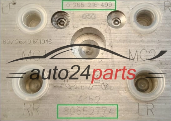 ABS PUMPE BLOCK HYDRAULIKPUMPE STEUERGERAT ALFA ROMEO BOSCH  0265216499, 60652774
